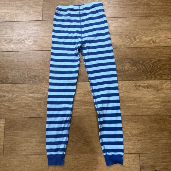 Hanna Andersson 2-Piece Long John Blue Striped Pajama Set, Organic Cotton, sz 10 - Picture 14 of 15